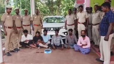 கண்டச்சிபுரம்: அடுக்கம் காப்புக்காடு  பகுதியில் விற்பனைக்காக வைத்திருந்த ஒரு கிலோ கஞ்சா மற்றும் 75 போதை மாத்திரைகள் பறிமுதல் 6 இளைஞர்கள் கைது