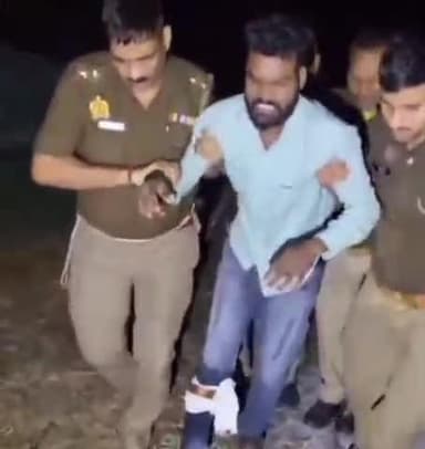 बांसडीह: महलीपुर ग्राम सभा निवासी युवक की हत्या करने वाले अभियुक्त के साथ पुलिस की मुठभेड़, पैर में लगी गोली