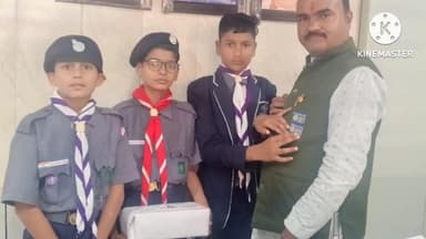 भारत स्काउट गाइड के 75 वर्ष,वंदे मातरम के 150 वर्ष पूर्ण होने के उपलक्ष में स्काउट गाइड द्वारा राष्ट्रीय गीत गायन किया।