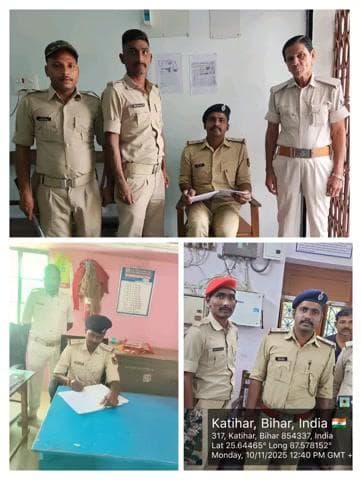#कटिहार_पुलिस द्वारा बैंकिंग प्रतिष्ठानों /ATM में सुरक्षा-व्यवस्था सुनिश्चित करनें हेतू बैंकों की सुरक्षा जांच की जा रही है I
👉बैंक परिसर के अंदर एवं बाहर संदिग्ध पर निगरानी रखी जा रही है I