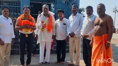 కుల్కచర్ల: ఎంపీ కొండ విశ్వేశ్వర్ రెడ్డి త్వరగా కోలుకోవాలని పాంబండ రామలింగేశ్వర దేవాలయంలో ప్రత్యేక పూజలు నిర్వహించిన భాజపా నాయకులు