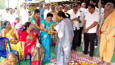 వెంకటగిరిలో శ్రీ పోలేరమ్మ ఆర్చి కి భూమి పూజ.