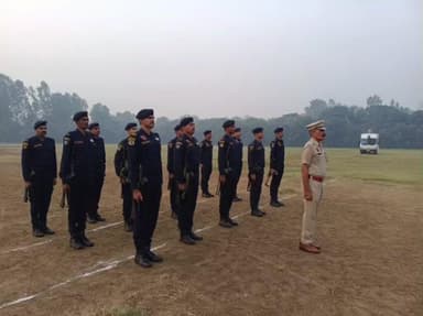 भिवानी: पुलिस अधीक्षक भिवानी ने किया परेड का निरीक्षण, हथियार संचालन व दंगा नियंत्रण के लिए करवाई मॉक ड्रिल