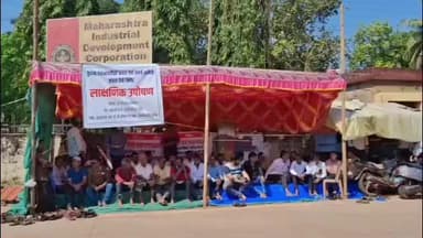 कुडाळ: कुडाळ न. प. च्या कचरा प्रकल्पाविरुद्धपात संघर्ष समितीचे लाक्षणिक उपोषण