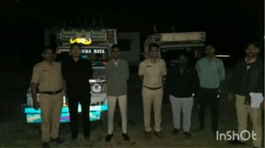 मौदा: खराडा पुनर्वसन शिवारात अवैधरित्या जनावरांची वाहतूक करणारे 2 वाहन मौदा पोलीसांनी पकडले