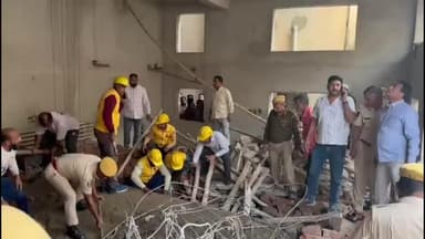 सांगानेर: सुभाष चौक इलाके में निर्माणाधीन मकान की दीवार गिरने से मकान मालिक की मौत, 5-6 मजदूर मलवे में दबे, रेस्क्यू ऑपरेशन जारी