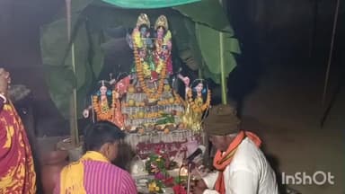 शिकारीपाड़ा: जामकांदर गांव में हर्षोल्लास और विधि-विधान से रास पूजा संपन्न हुई