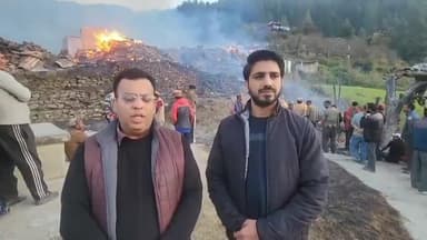 भुंतर: नोहाहांडा पूरे गांव को आग ने अपनी चपेट में ले लिया, पंकज शर्मा एसडीएम