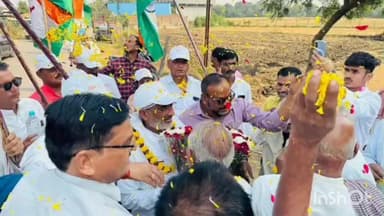 होशंगाबाद नगर: धोखेड़ा में यूनिटी मार्च के दौरान ग्रामीणों ने सांसद का किया स्वागत