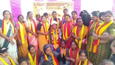 ಶಿರಾ: ಶಿರಾದಲ್ಲಿ ರಾಜ್ಯೋತ್ಸವ ಪ್ರಶಸ್ತಿ ಪುರಸ್ಕೃತೆ ರೇಣುಕಮ್ಮ ಅವರಿಗೆ ಅಭಿನಂದನ ಸಮಾರಂಭ