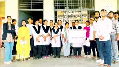 शाहनगर: एबीव्हीपी शाहनगर ने महाविद्यालय भवन व विज्ञान संकाय की मांग के लिए हस्ताक्षर अभियान चलाया