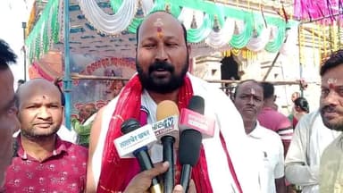 ତାଳଚେର ସଦର: ଧରମପୁର ନିର୍ମାଣଧୀନ ନୂତନ ଶିବ ମନ୍ଦିରର ରତ୍ନମୁଦ ଉତ୍ସବ ଅନୁଷ୍ଠିତ ।