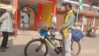 मझोली: साइकिल से 8450 किमी की चार धाम यात्रा पर निकले मिथिलेश पटेल का मझौली में भव्य स्वागत