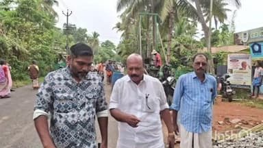 കുട്ടനാട്: തട്ടാശ്ശേരി പാലം നിർമ്മാണ മേഖല തോമസ് കെ തോമസ് MLA സന്ദർശിച്ചു