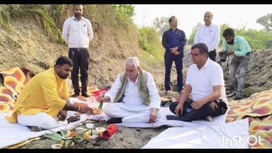 तिलोई: तिलोई में शिल्ट सफाई से पहले राज्य मंत्री ने की पूजा