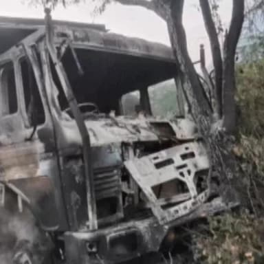 थानागाजी: अलवर जयपुर हाईवे पर कुशलगढ़ से आगे छोटा भरतरी के पास नीलगाय को बचाने में टोला पेड़ से टकराया, आग लगी