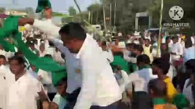 ಅಫಜಲ್ಪುರ: ಪಟ್ಟಣದಲ್ಲಿ ರೈತರಿಂದ ವಿಜಯೋತ್ಸವ