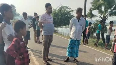 उधवा: मनिहारी टोला मदिया गांव में सड़क दुर्घटना, एक किशोर की मौत, दो युवक घायल