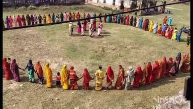 शंभूगंज: मझगांव गांव में जीविका दीदी ने मानव श्रृंखला बनाकर मतदाताओं को मतदान के प्रति जागरूक किया