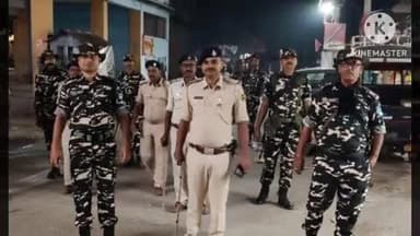 नरपतगंज: विधानसभा चुनाव को लेकर नरपतगंज के सभी बॉर्डर सील, एसएसबी व पुलिस का संयुक्त गश्ती जारी