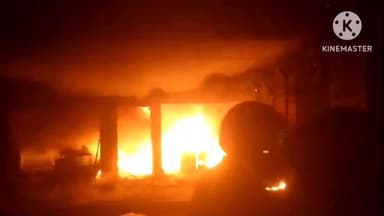 ब्यावरा: मुल्तानपुरा में टेंट हाउस की दुकान में लगी भीषण आग