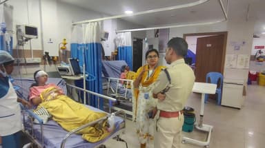 నిజామాబాద్ సౌత్: నగరంలో రోడ్డు ప్రమాదంలో గాయపడ్డ కానిస్టేబుల్, హోంగార్డును పరామర్శించిన సిపి సాయి చైతన్య