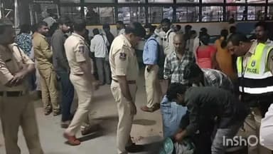 రాజేంద్రనగర్: షాద్నగర్లో బాంబు పేలుళ్ల నేపథ్యంలో పోలీసుల తనిఖీలు