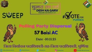 Polling Party Dispersal Baisi
.
.
.
.
.
.
.
.
#कोई_योग्य_मतदाता_छूटे_ना #eci #sveep #biharelection2025 #bihar #purnia #p...