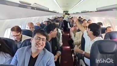हुज़ूर: रीवा से पहली बार 72 सीटर विमान में सफर करने वाले यात्रियों ने विमान के अंदर का वीडियो किया साझा