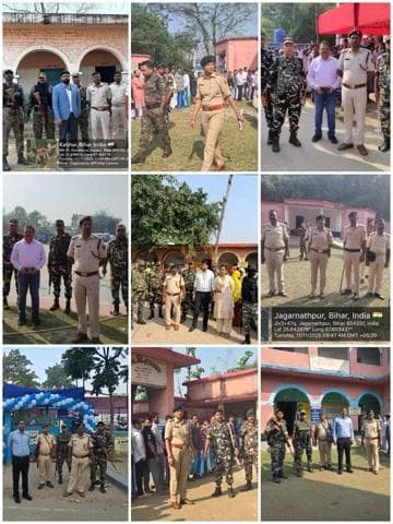 #आज दिनांक-11.11.25 को बिहार विधानसभा चुनाव 2025 के मतदान को शांतिपूर्ण एवं सौहाद्रपूर्ण वातावरण में संपन्न कराने हेतु पुलिस अधीक्षक, कटिहार के निर्देशानुसार पूरी मुस्तैदी के साथ तैनात कटिहार पुलिस।