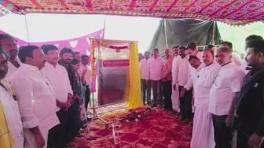 యర్రగొండపాలెం: గంగా పాలెం ఇండస్ట్రియల్ పార్కు శంకుస్థాపన కార్యక్రమంలో పాల్గొన్న టిడిపి ఇన్చార్జి ఎరిషన్ బాబు