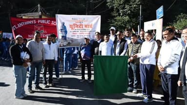 टिहरी: जिला मुख्यालय नई टिहरी में सरदार @ 150 कार्यक्रम के तहत भव्य पदयात्रा का आयोजन हुआ