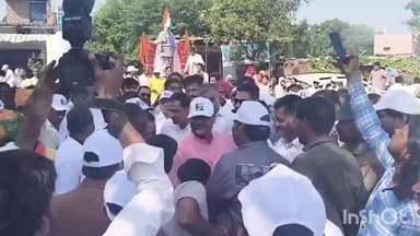 अरनोद: चुपना से शोली हनुमानजी तक निकली राष्ट्रीय एकता पदयात्रा, राजस्व मंत्री हेमंत मीणा रहे शामिल