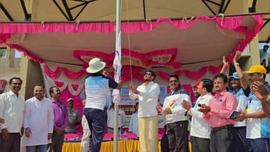 ಹಡಗಲಿ: ಪಟ್ಟಣದ ತಾಲೂಕು ಕ್ರೀಡಾಂಗಣದಲ್ಲಿ, ತಾಲೂಕು ಮಟ್ಟದ ಪ್ರಾಥಮಿಕ ಮತ್ತು ಪ್ರೌಢಶಾಲೆಗಳ ಕ್ರೀಡಾಕೂಟ,ಶಾಸಕ ಕೃಷ್ಣ ನಾಯ್ಕ್ ರಿಂದ ಚಾಲನೆ