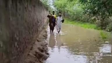 मथुरा: नगर निगम के वार्ड नंबर 25 गांव छरोरा में लोग गंदगी जल भराव एवं कब्जे से परेशान#जन समस्या