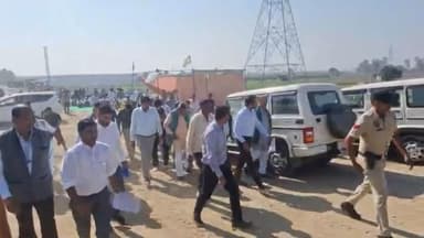 रादौर: पोटली गांव में हाईवे पर रास्ते की मांग पर किसानों के अल्टीमेटम के बाद हरकत में प्रशासन, डीसी समेत पहुंचा अमला, एक सप्ताह में सहमति