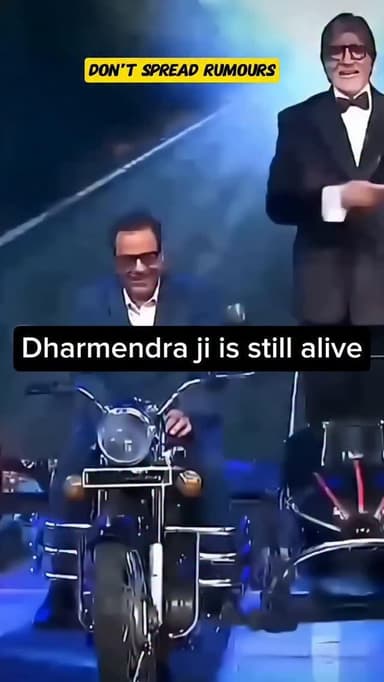 Don't spread rumours...
Check news before posting anything...
Dharmendra ji is still alive..
.
.
.
.
.
.
.
.
.
.
.
.
#j...
