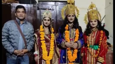 कांडा: रामलीला कमेटी कांडा का ऐतिहासिक निर्णय, कोविड काल के बाद रामलीला मंचन में मुख्य पुरुष पात्रों की भूमिका निभा रही बेटियां