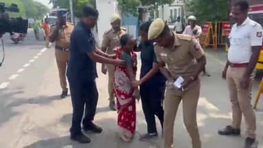 மயிலாப்பூர்: 2 கோடி ரூபாய் மதிப்பிலான சொத்த அபகரித்த திமுக பிரமுகர்கள் - பாதிக்கப்பட்ட பெண் டிஜிபி அலுவலகம் முன்பு தீக்குளிப்பு