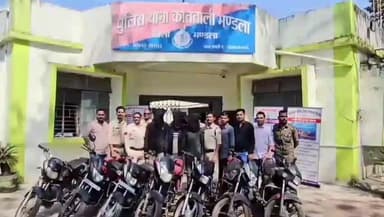 मंडला: मंडला पुलिस ने बाइक चोर गिरोह का पर्दाफाश किया, सात मोटरसाइकिलें बरामद