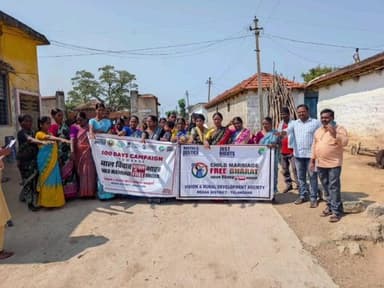 కుల్చారం: కిష్టాపూర్ గ్రామంలో బాల్య వివాహాలపై అవగాహన:
విజువల్ ఎన్జీవో స్వచ్ఛంద సంస్థ నవనీత.