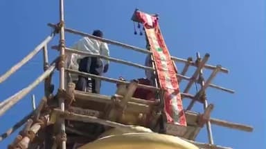 પાલીતાણા: શત્રુંજય ગિરિરાજની ગોદ માં શંખાકાર દેરાસરમાં 16 મો ધ્વજા મહોત્સવ ઉજવાયો