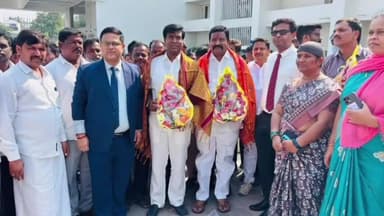 ఎమ్మిగనూరు: ఎమ్మిగనూరు : మంత్రాలయంలో 97 కోట్ల పెట్టుబడితో నిర్మించరు నా వెంకటేశ్వర లాడ్జ్ ప్రారంభోత్సవంలో పాల్గొన్న ఎమ్మెల్యే బీవీ