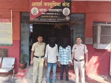 राजनांदगांव: लालबाग थाना पुलिस ने सार्वजनिक स्थान पर धारदार चाकू लहराते दो आरोपियों को किया गिरफ्तार