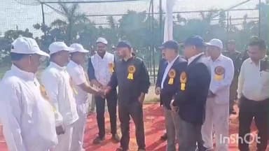 हापुड़: जिलाधिकारी अभिषेक पांडे ने 27वीं अंतर्जनपदीय पुलिस क्रिकेट प्रतियोगिता का शुभारंभ किया