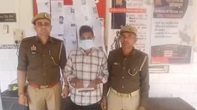 हापुड़: थाना हापुड़ नगर पुलिस ने चेकिंग के दौरान एक अभियुक्त को गिरफ्तार किया, कब्जे से एक अवैध चाकू बरामद