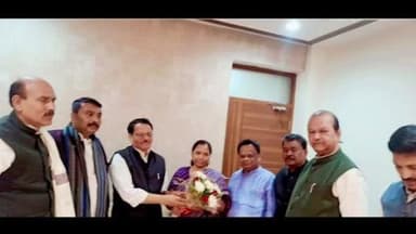 पांकी: रांची में कांग्रेस पार्टी के झारखंड प्रभारी श्री के राजू और महिला कांग्रेस कमेटी की नई अध्यक्षा की बैठक