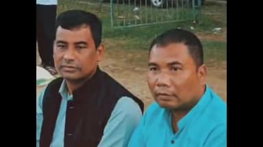 মাৰ্ঘেৰিটা: টিংৰাইত ৰাধা-ৰুকুণী মহিলা ফুটবল প্ৰতিযোগিতাত উপস্থিত মৰাণ স্বায়ত্ব শাসিত পৰিষদৰ কাৰ্যবাহী সদস্য অৰুণজ্যোতি মৰাণ