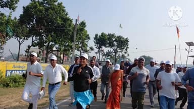 चलकुशा: चलकुसा में झारखंड स्थापना दिवस रजत जयंती पर 'रन फॉर झारखंड' का आयोजन