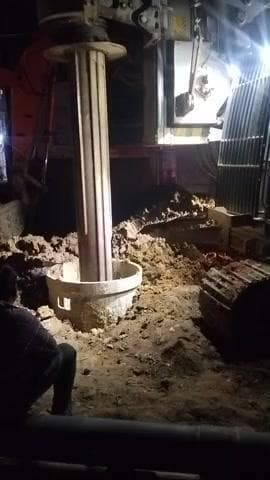 BHAGALPUR over bridge ka kam kar raha hai Raat mein